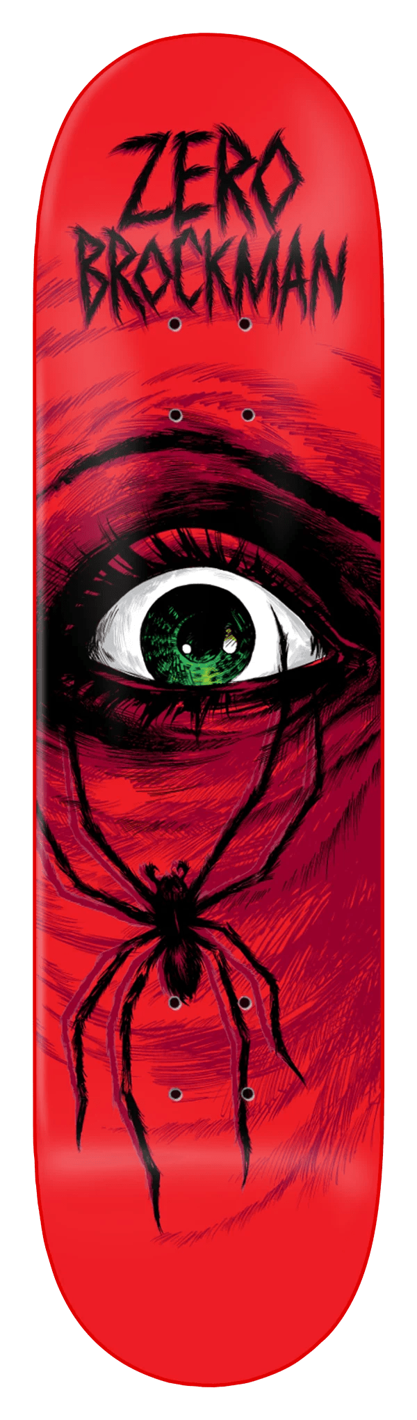 Zero Brockman Wolf Spider 30 Year Reissue Deck - Dipped Red - 8.5 - Switch Skate & Snow