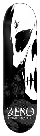 Zero Dying To Live 30 Year Reissue Deck - Dipped Black - 8.5 - Switch Skate & Snow