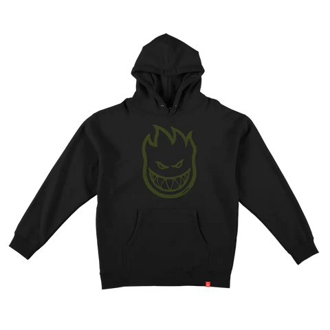 Spitfire Bighead Youth Pullover Hoodie - Black/Olive