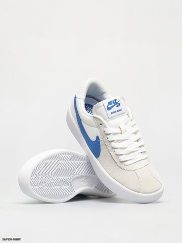 Nike SB Bruin React Shoes - Summit White/Signal Blue