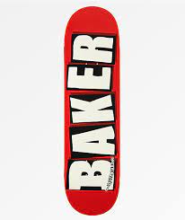 Baker Brand Logo Deck- 8.5 - Red/White