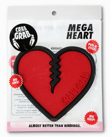 Crab Grab Mega Heart Stomp Pad - Red/Black