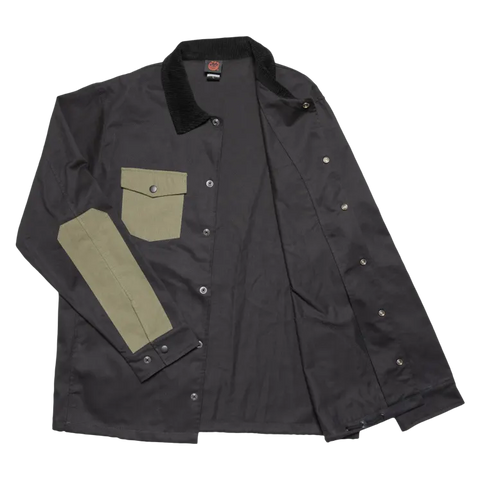 Spitfire Classic Swirl Overlay Custom Jacket - Black/Olive