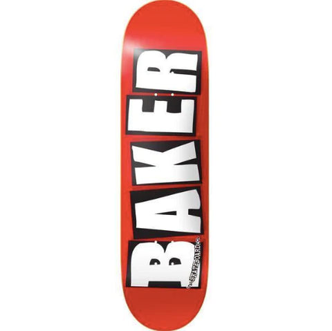 Baker Brand Logo Deck- 8.25 - Red/White