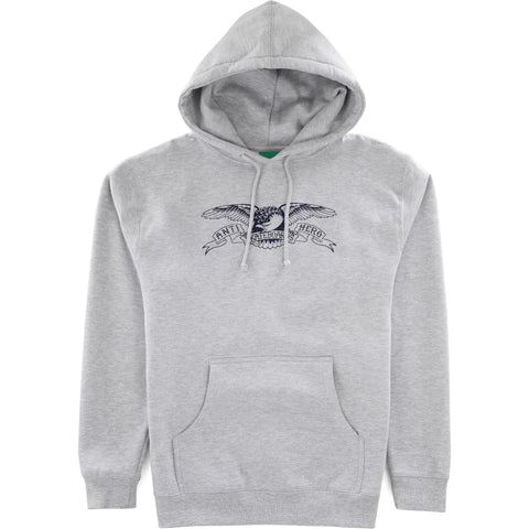 Anti Hero Youth Eagle Pullover Hoodie - Heather Grey
