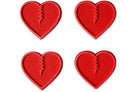 Crab Grab Mini Hearts Stomp Pad - Red - Switch Skate & Snow