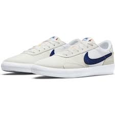 Nike SB Heritage Vulc Shoes - White/Deep Royal Blue