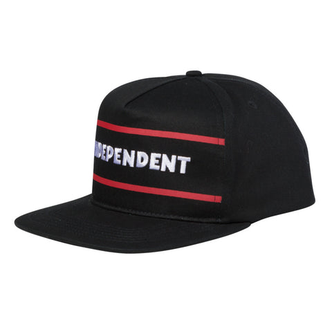 Independent ITC Streak Snapback Hat - Black