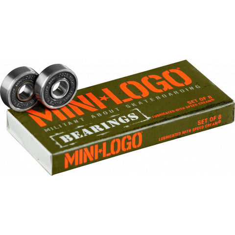 Mini Logo Series 3 Bearings 8 Pack - 8mm