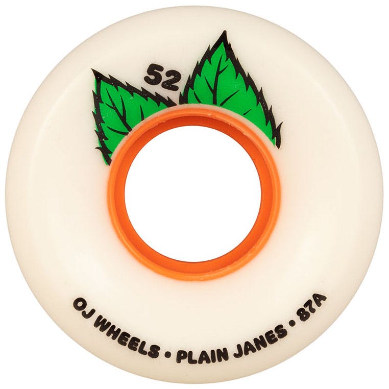 OJ Plain Jane Keyframe Wheels - 52mm 87A - White - Switch Skate & Snow