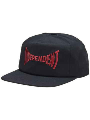 Independent Spanning Snapback Hat - Black