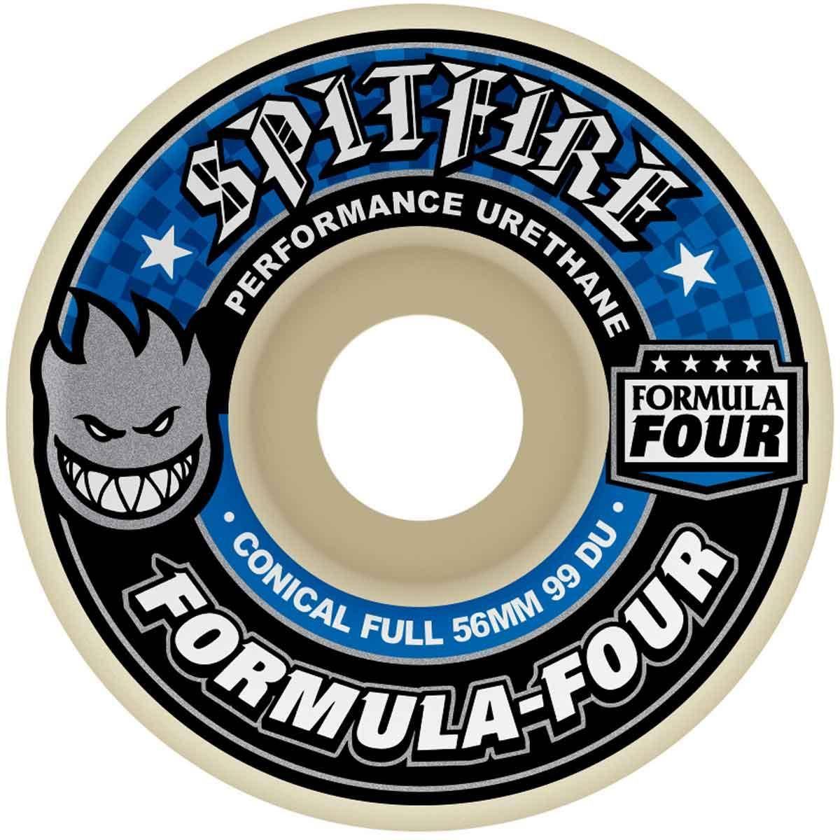Spitfire F4 Conical Full Wheels - 56mm 99D - Switch Skate & Snow