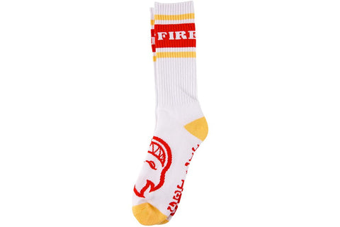Spitfire OG Classic Socks - White/Red/Yellow