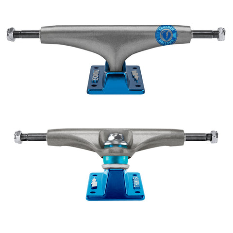 Thunder Charged Hollow Light Trucks - 149 - Black Chrome/Matte Blue